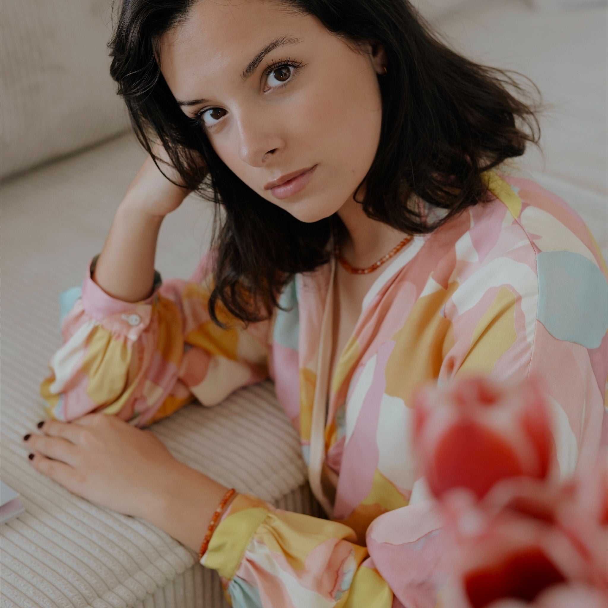 Collier Serena en pierres Cornaline - SLOYA