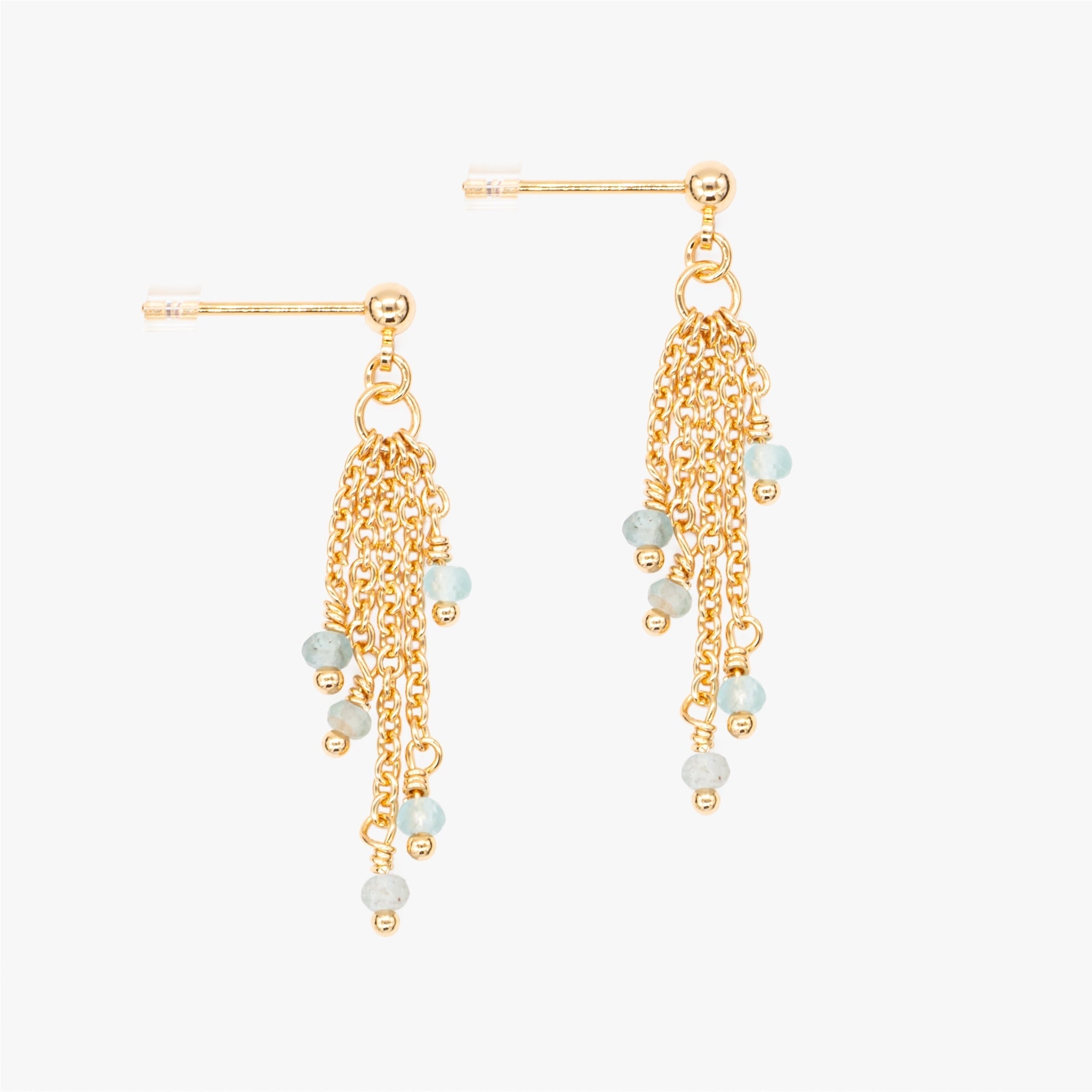 Boucles d'oreilles Bianca en pierres Apatite - SLOYA