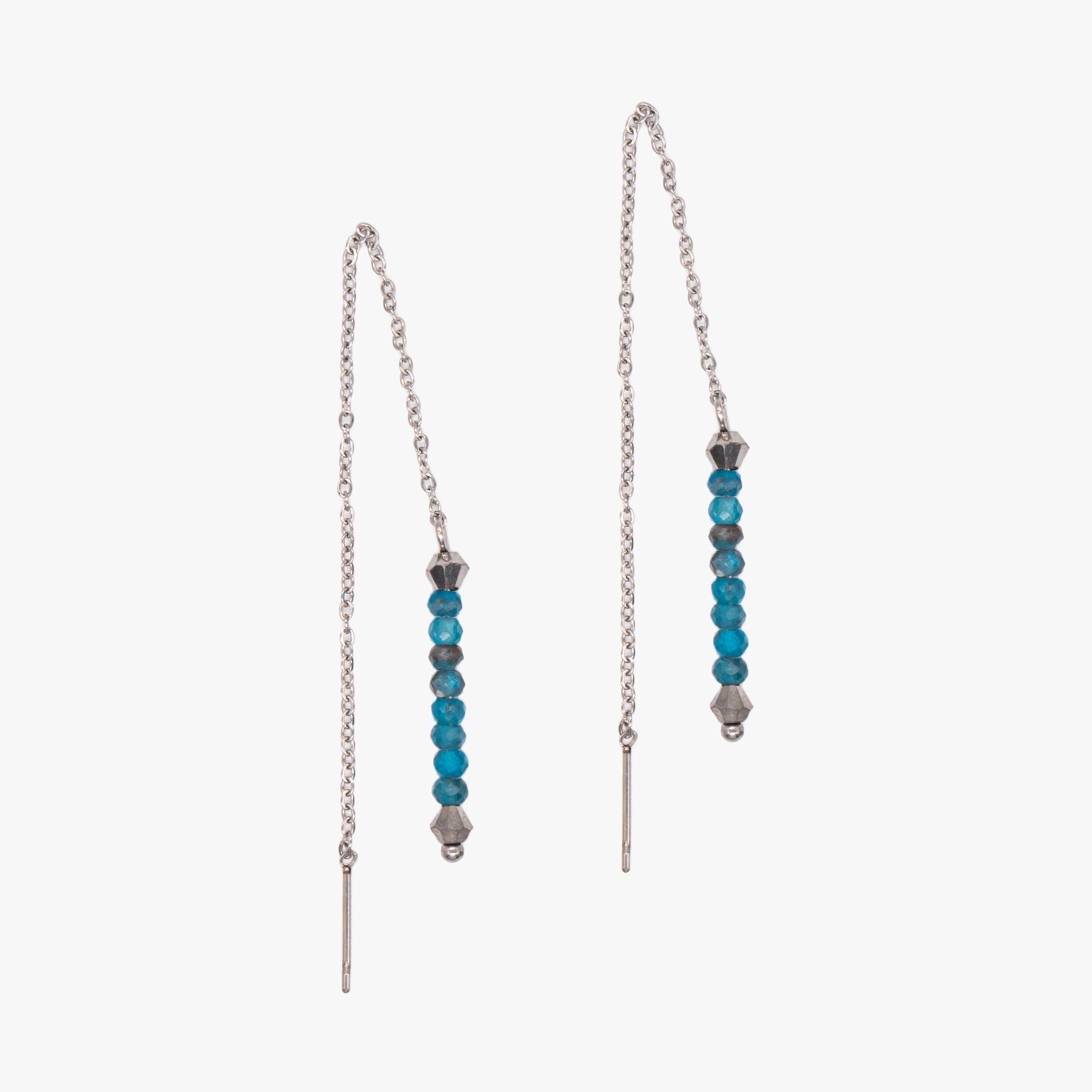 Boucles d'oreilles LUMIA en pierres Apatite - SLOYA