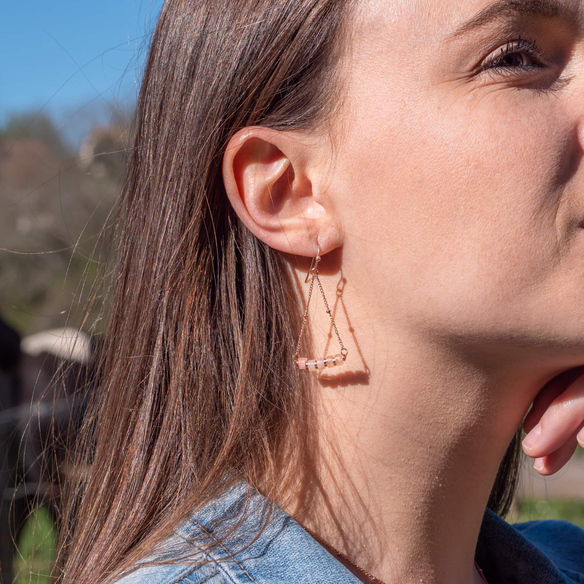 Boucles d'oreilles PIANA en pierres de Soleil - SLOYA