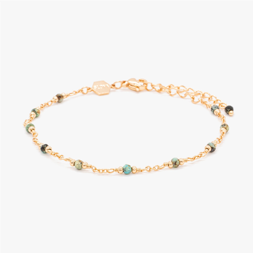 Bracelet Bianca en pierres Turquoise Africain - SLOYA
