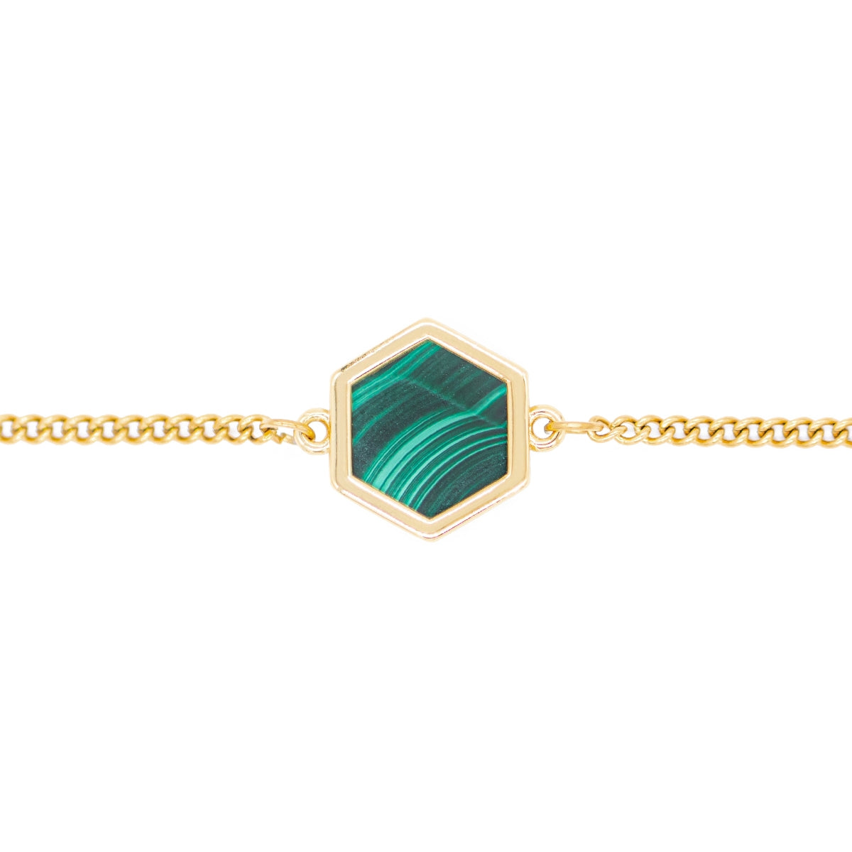 Bracelet Hexalia en pierres Malachite - SLOYA