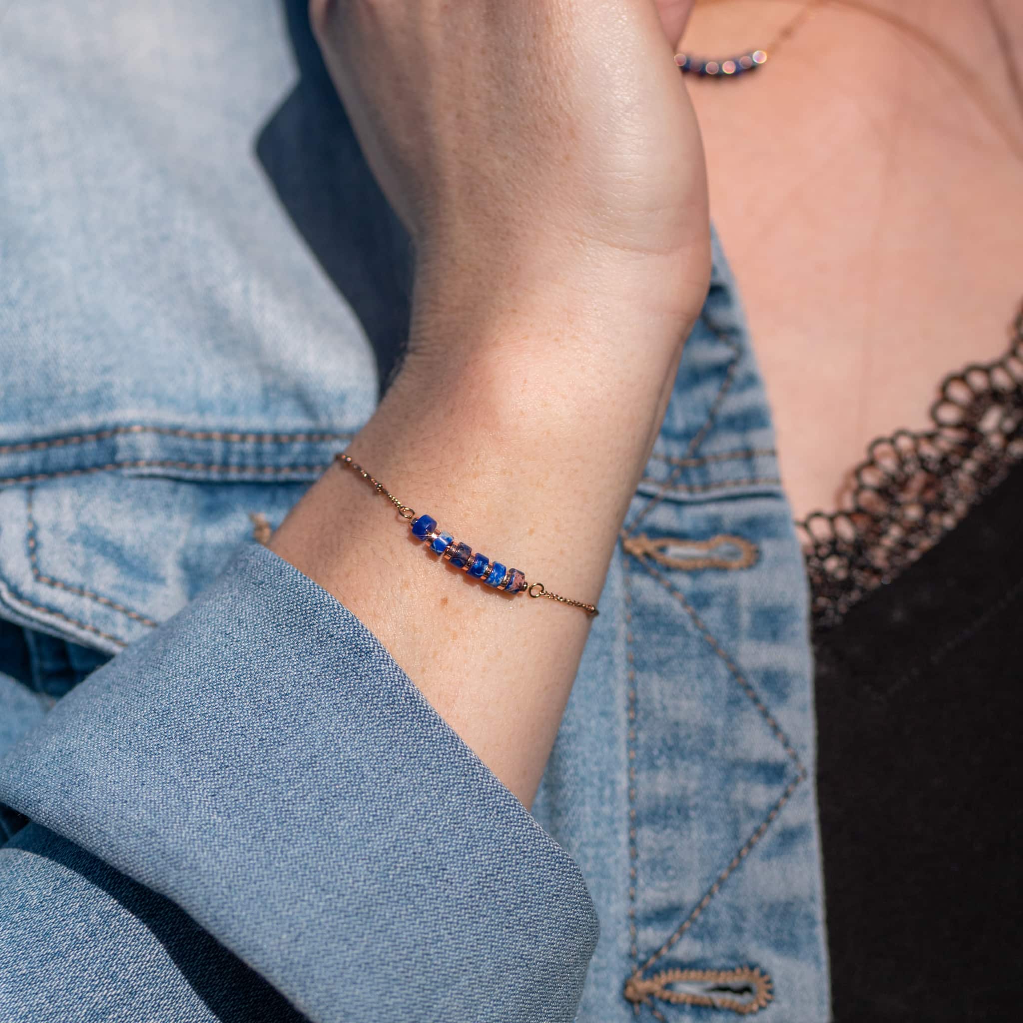 Bracelet PIANA en pierres Lapis-lazuli - SLOYA
