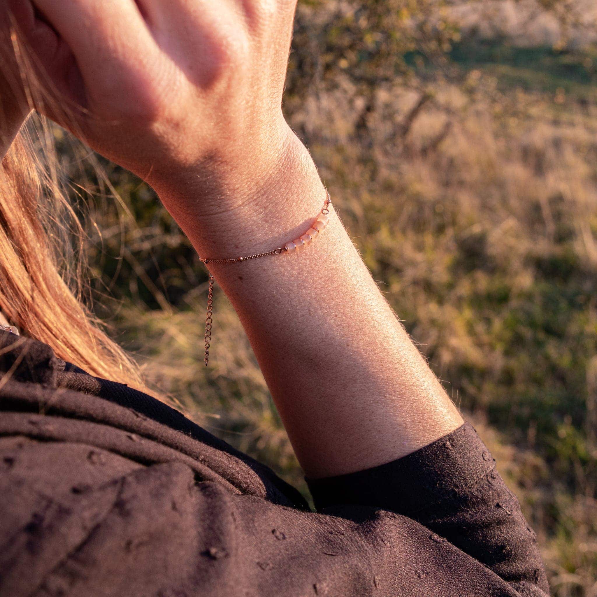Collier, bracelet et boucles d'oreilles Piana en pierres de Soleil - SLOYA