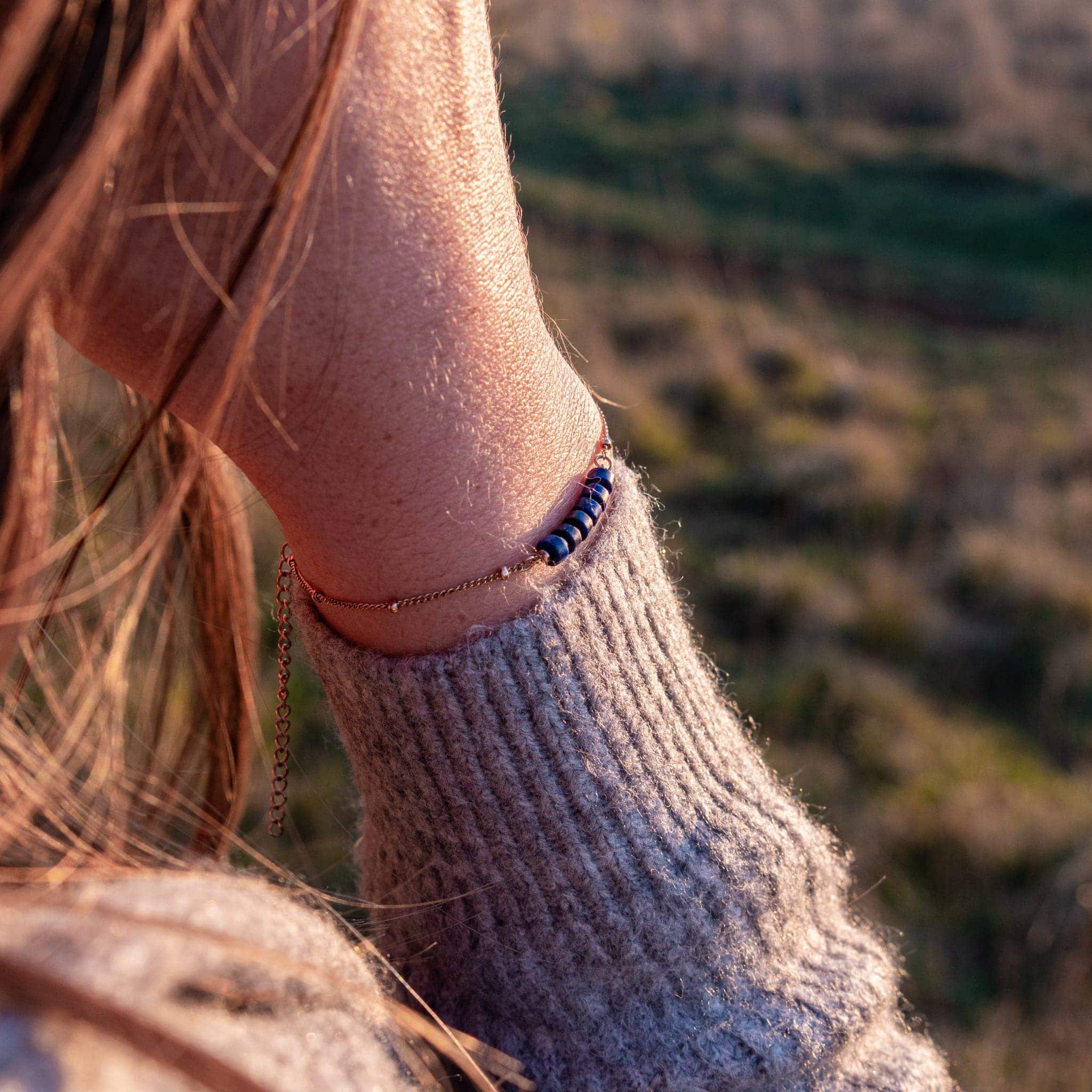 Bracelet PIANA en pierres Lapis-lazuli - SLOYA