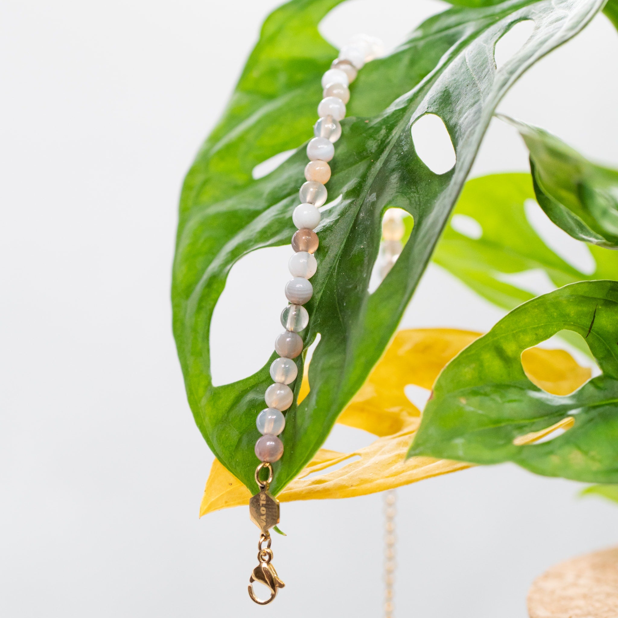 Bracelet Serena en pierres Agate Botswana - SLOYA