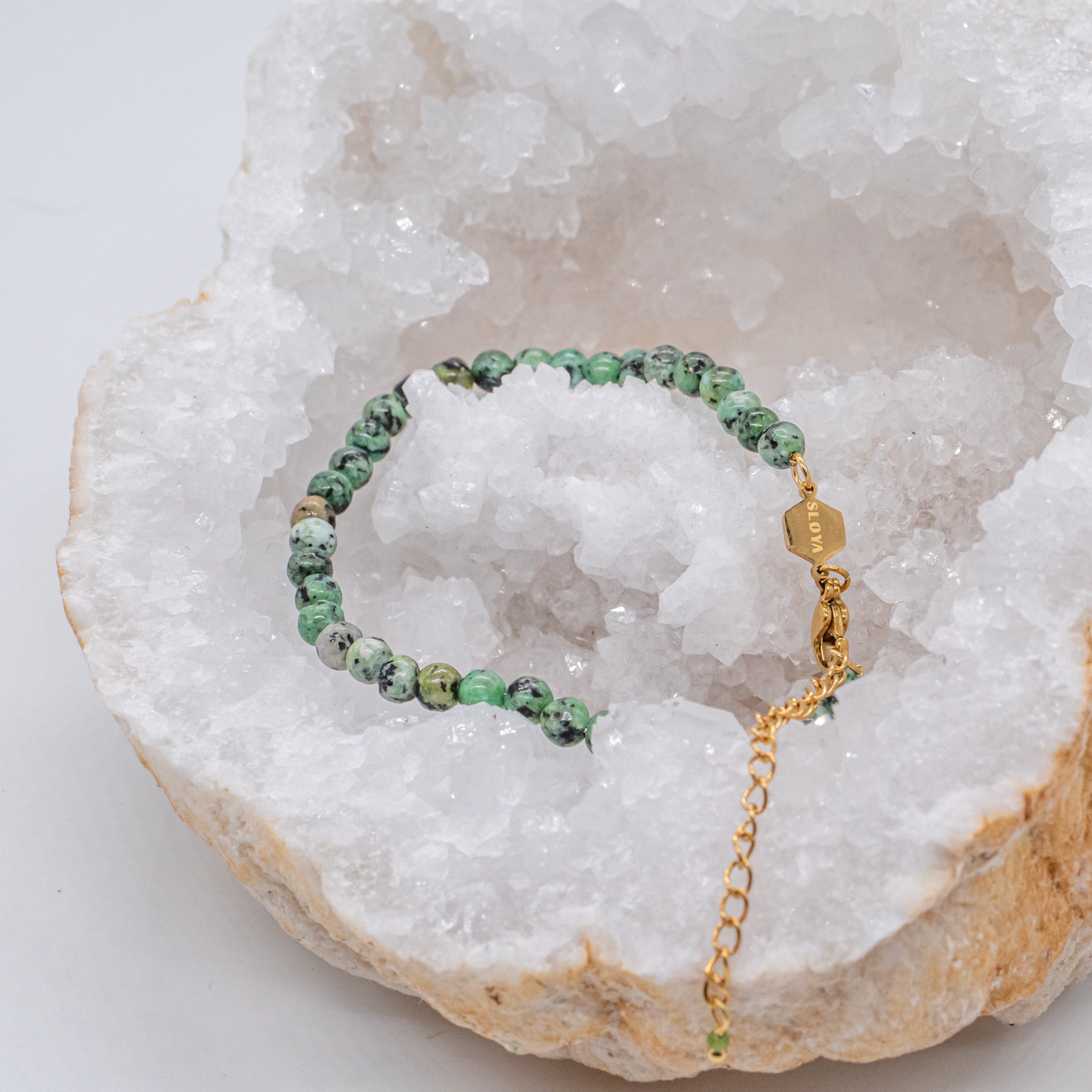 Bracelet Serena en pierres Turquoise Africain - SLOYABracelet Serena en pierres Turquoise Africain - SLOYA