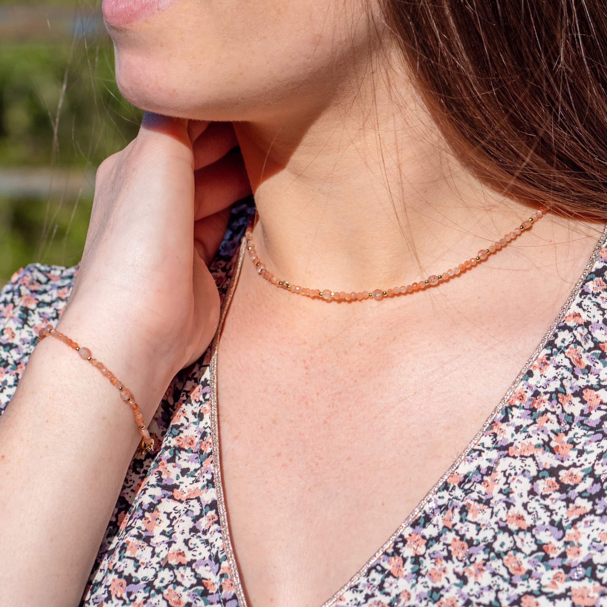 Collier Paloma en pierres de Soleil - SLOYA