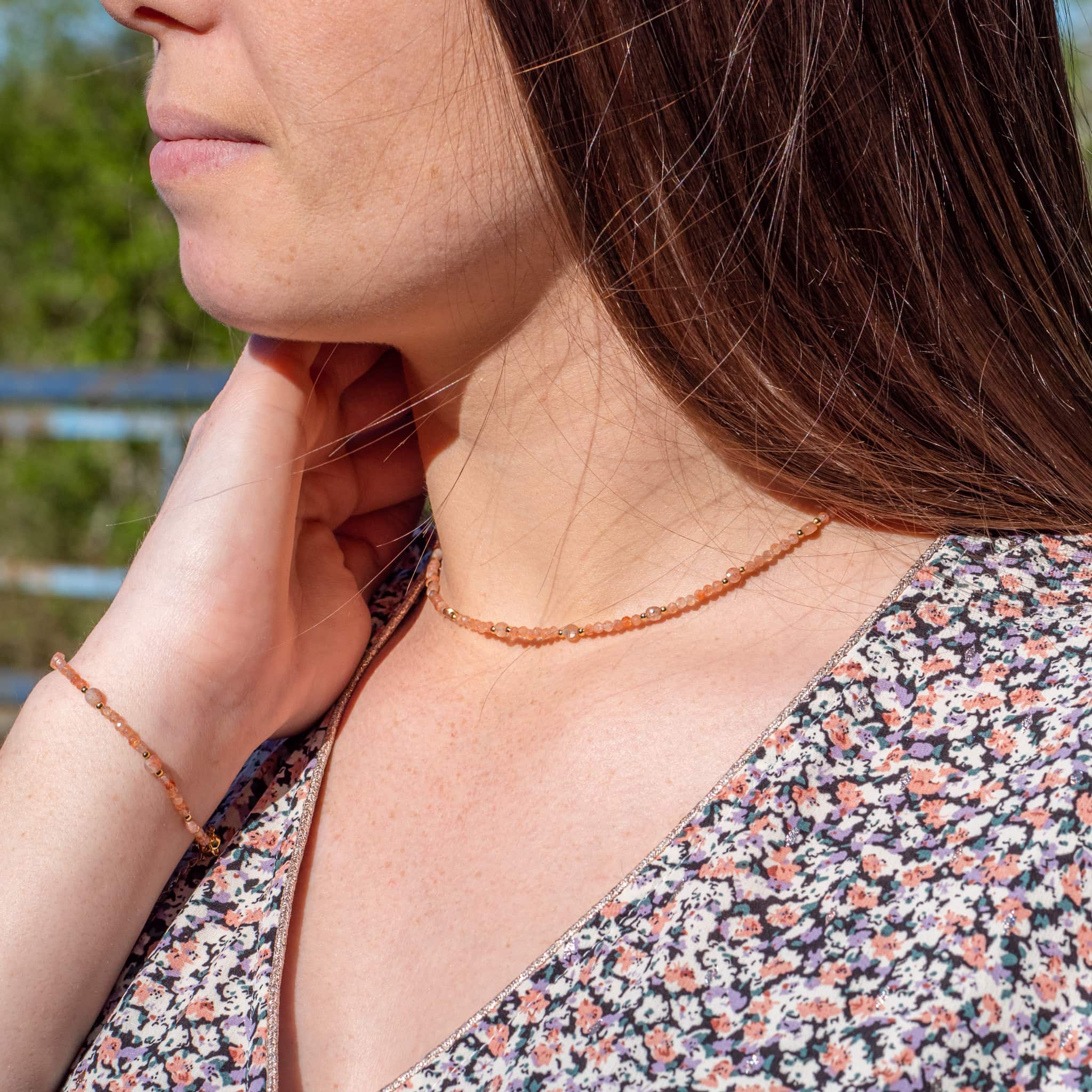 Collier Paloma en pierres de Soleil - SLOYA