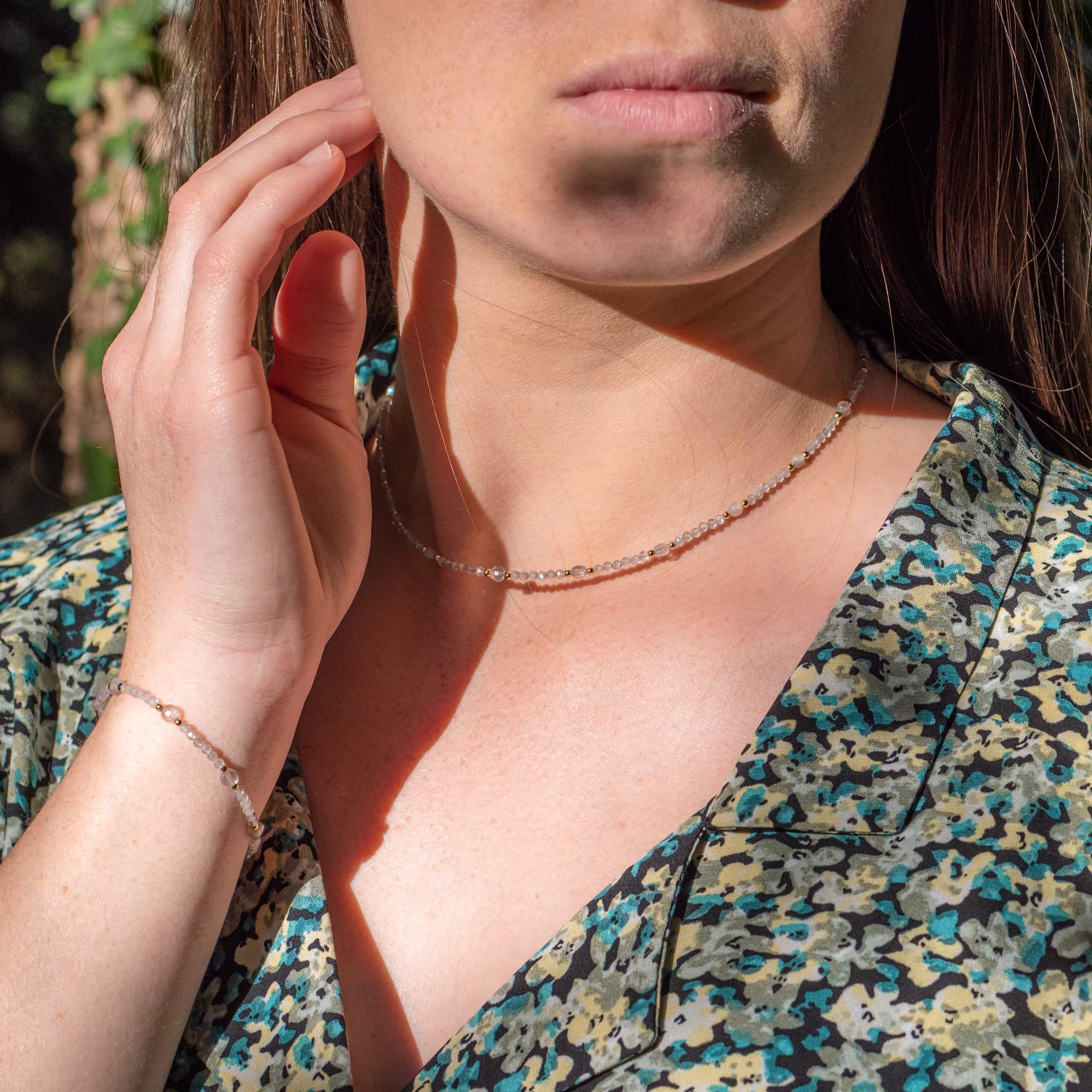 Collier Paloma en pierres Labradorite - SLOYA