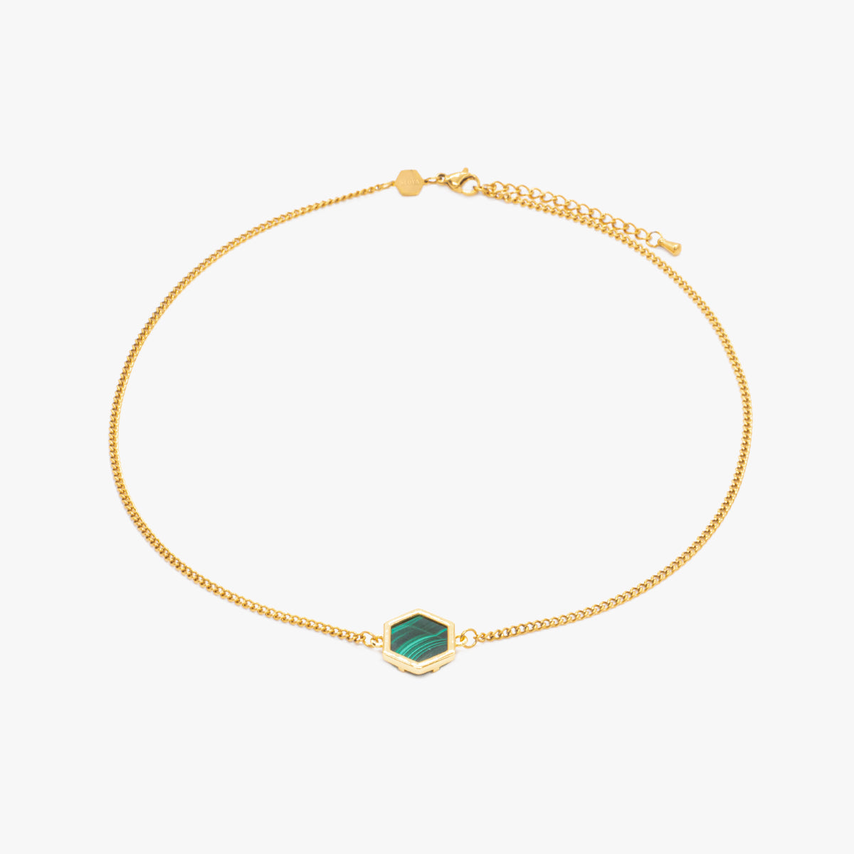 Collier Hexalia en pierres Malachite - SLOYA