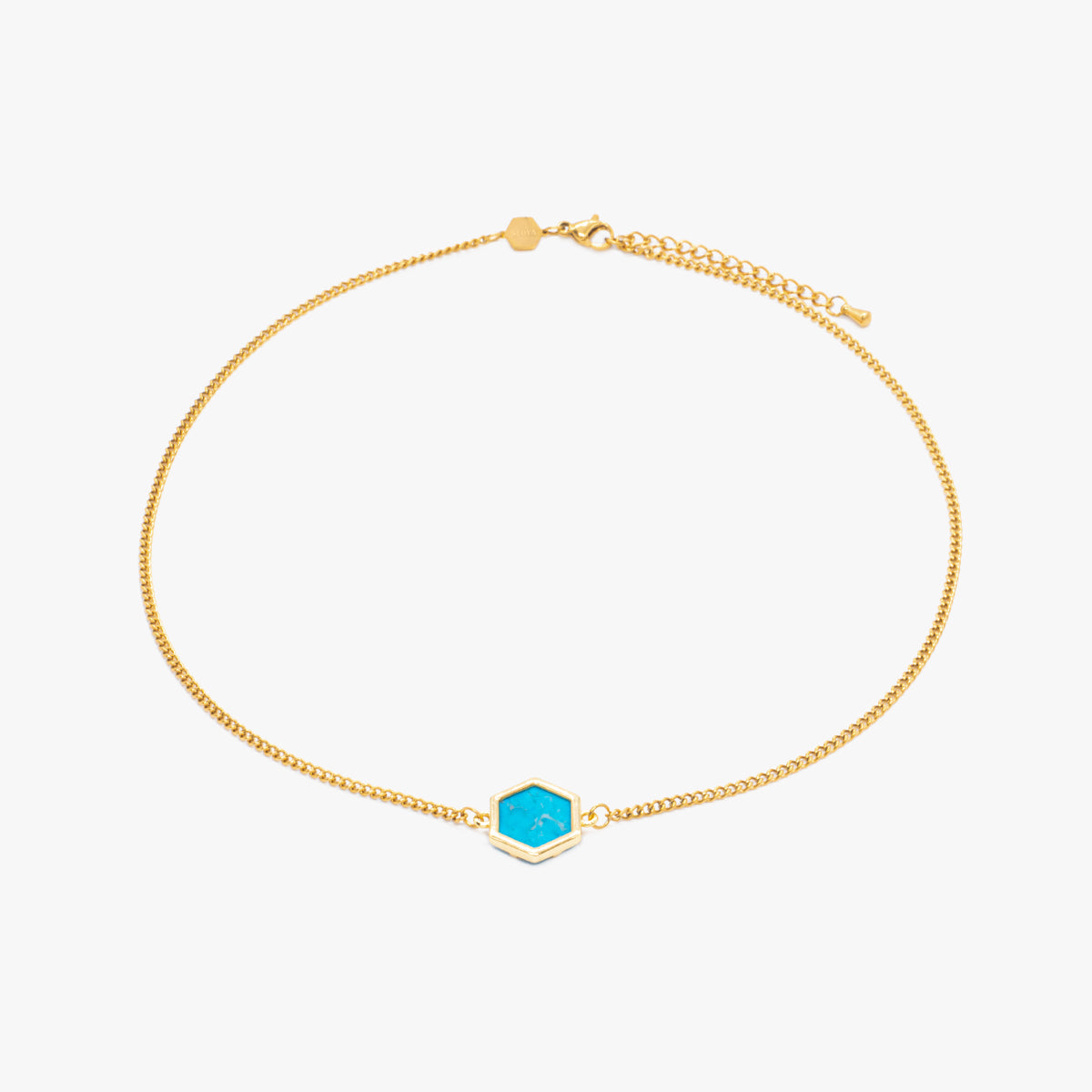 Collier Hexalia en pierres Turquoise - SLOYA