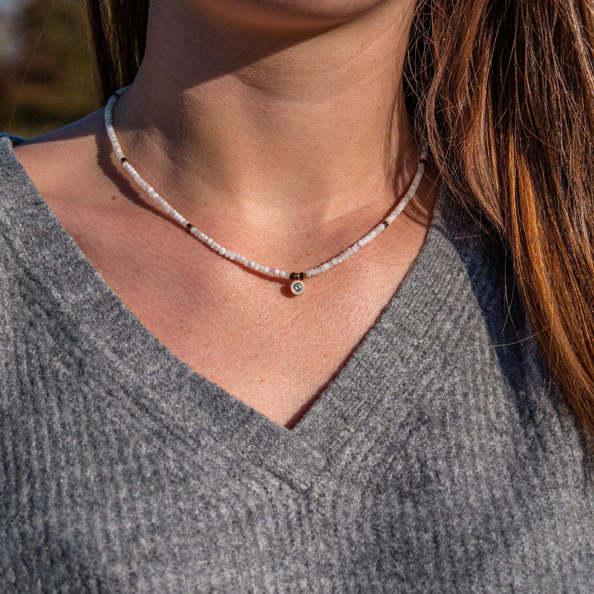 Collier Lumia en pierres de Lune - SLOYA