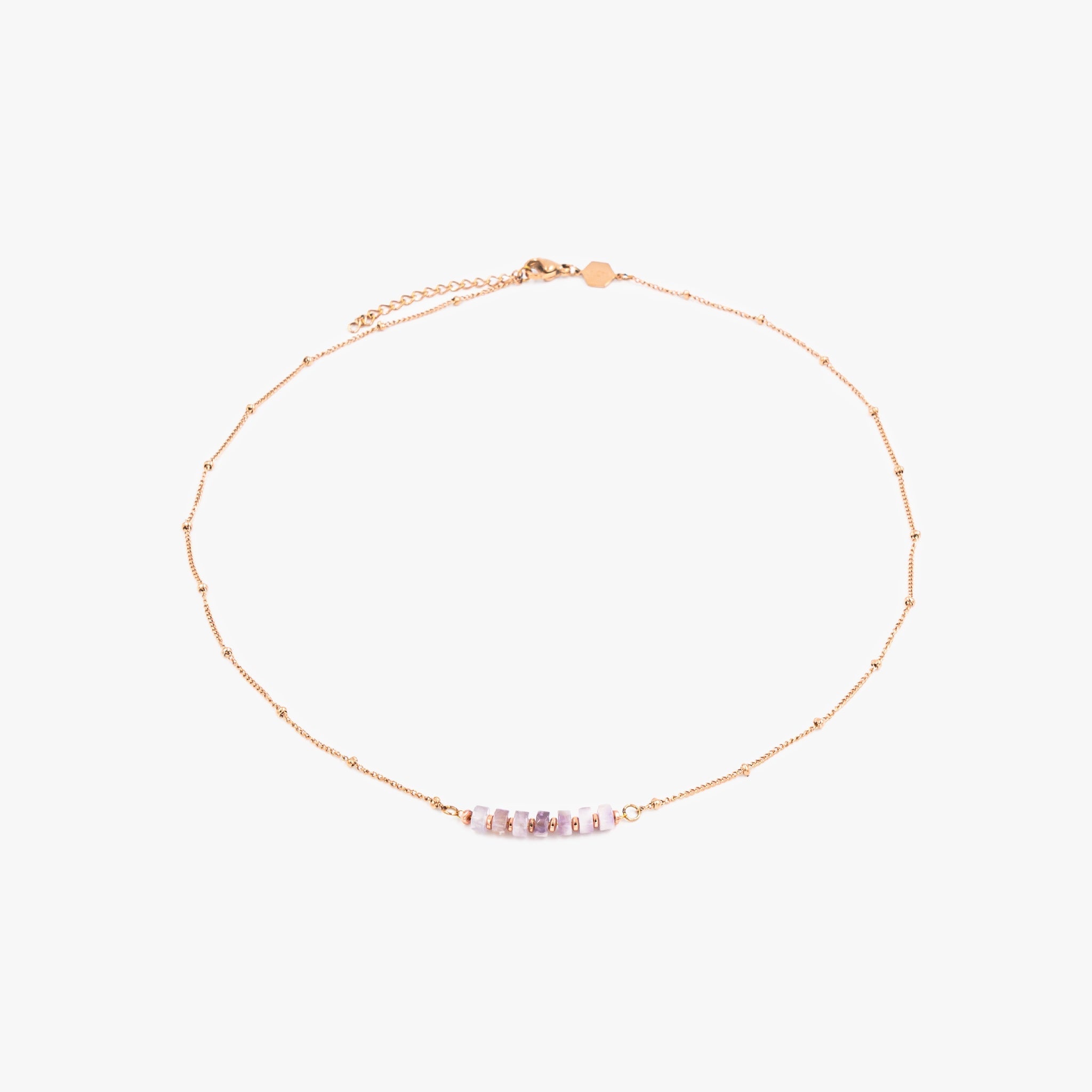 Collier PIANA en pierres Améthyste - SLOYA