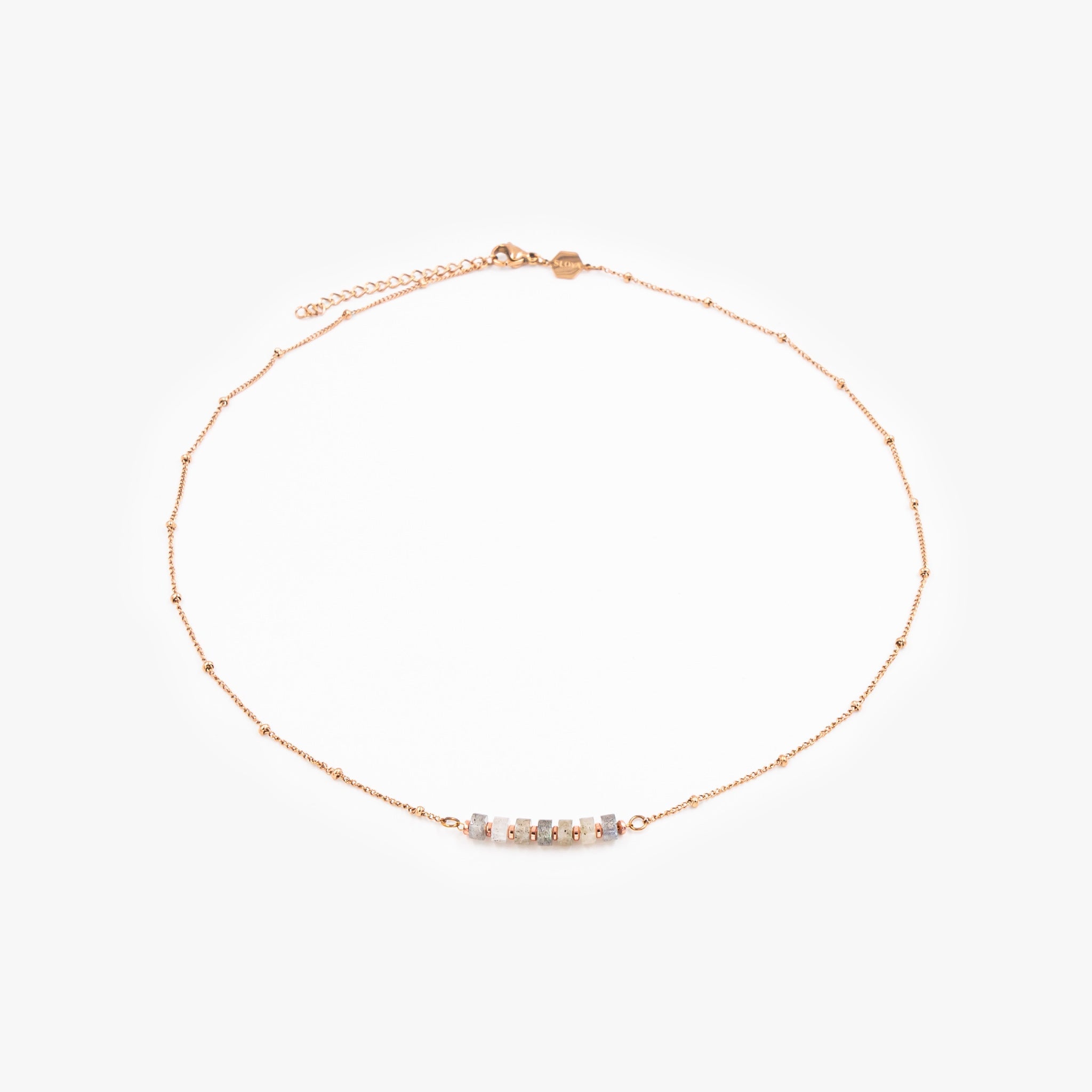 Collier PIANA en pierres Labradorite - SLOYA