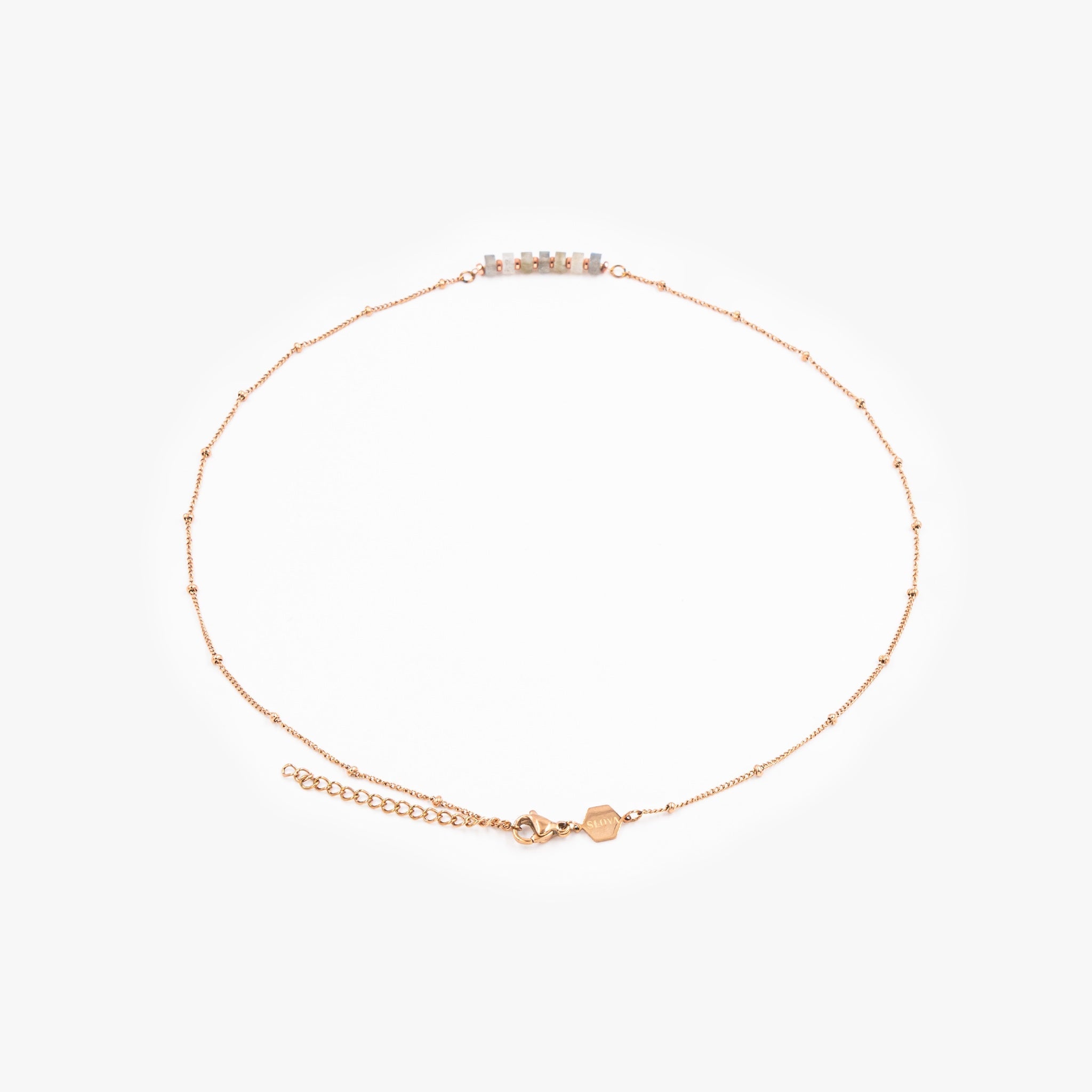 Collier PIANA en pierres Labradorite - SLOYA