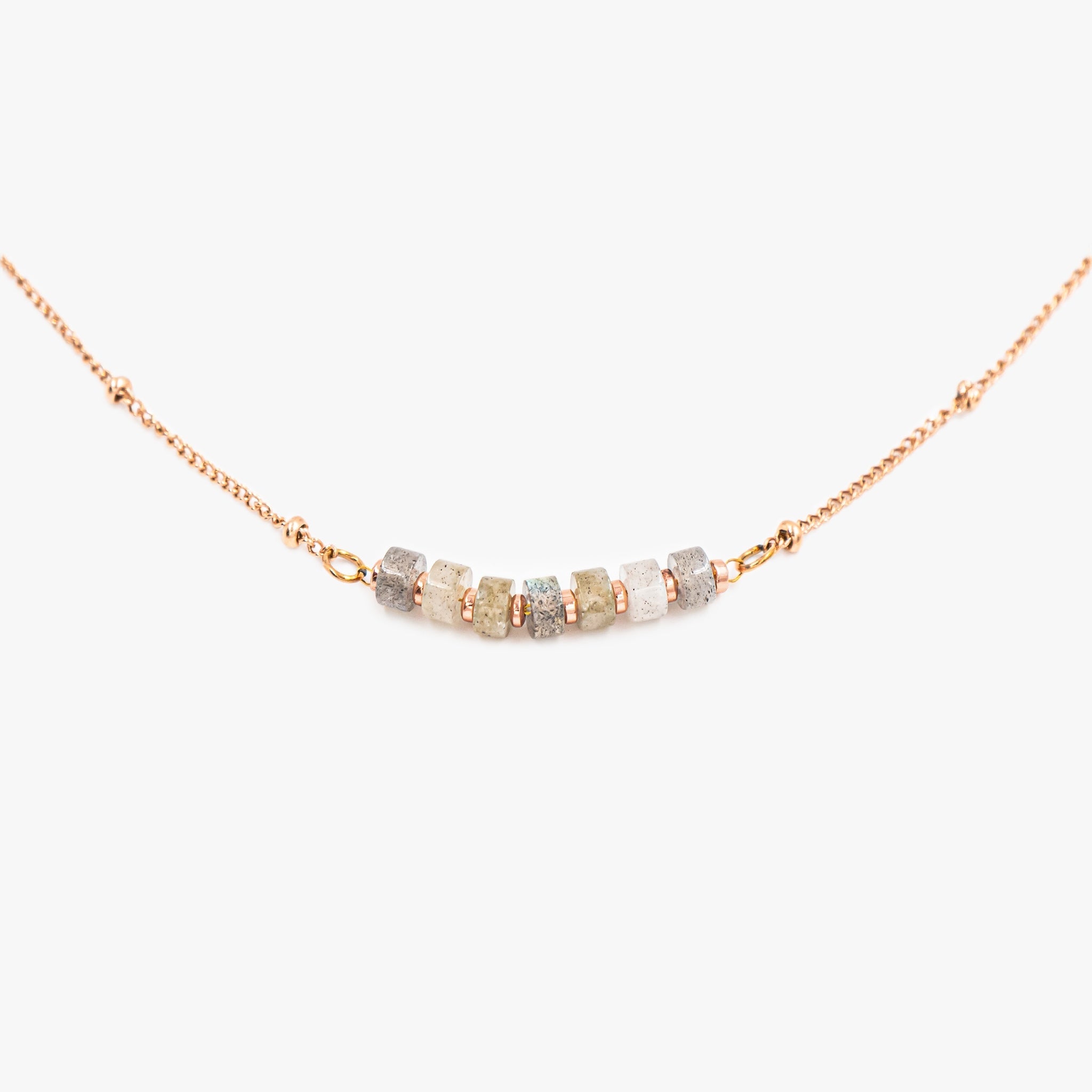 Collier PIANA en pierres Labradorite - SLOYA