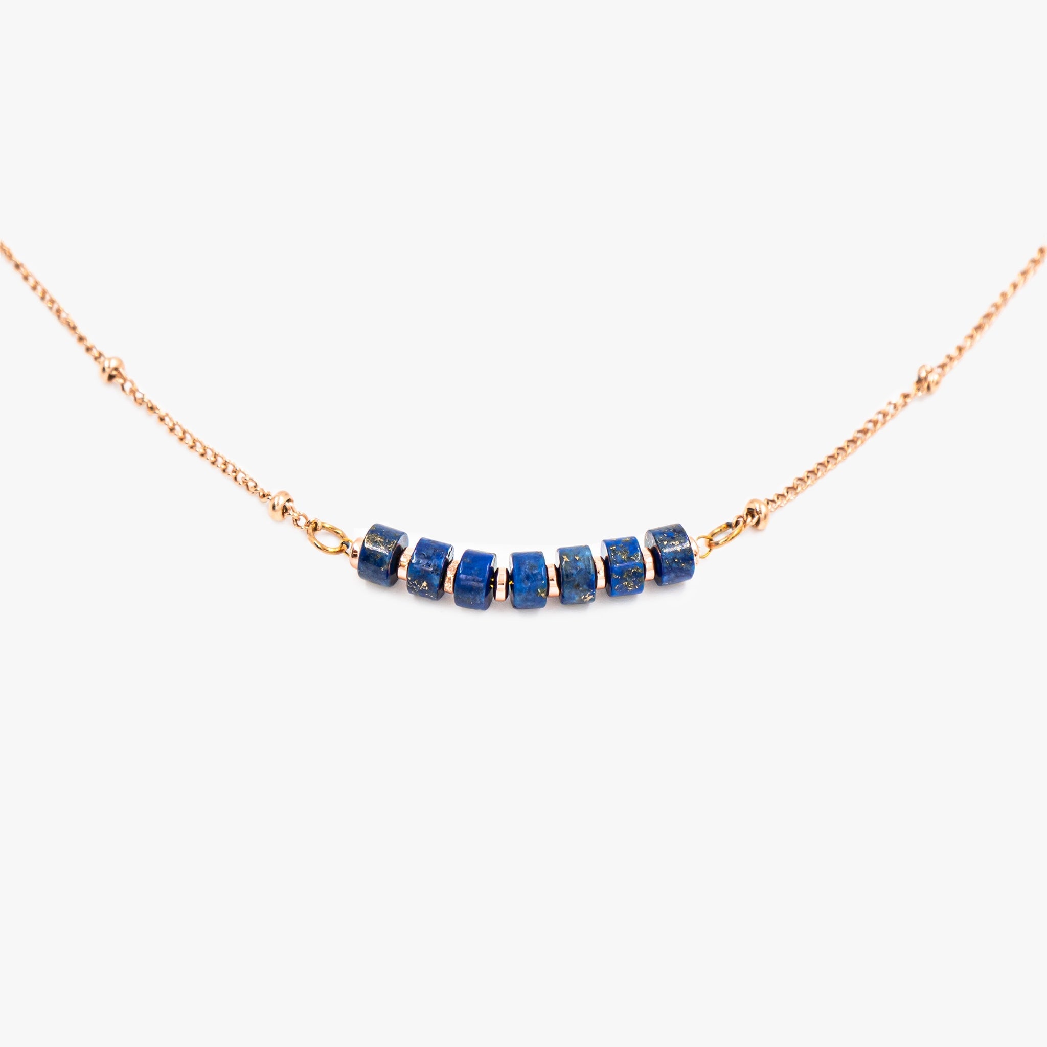 Collier, bracelet et boucles d'oreilles Piana en pierres Lapis-lazuli - SLOYA