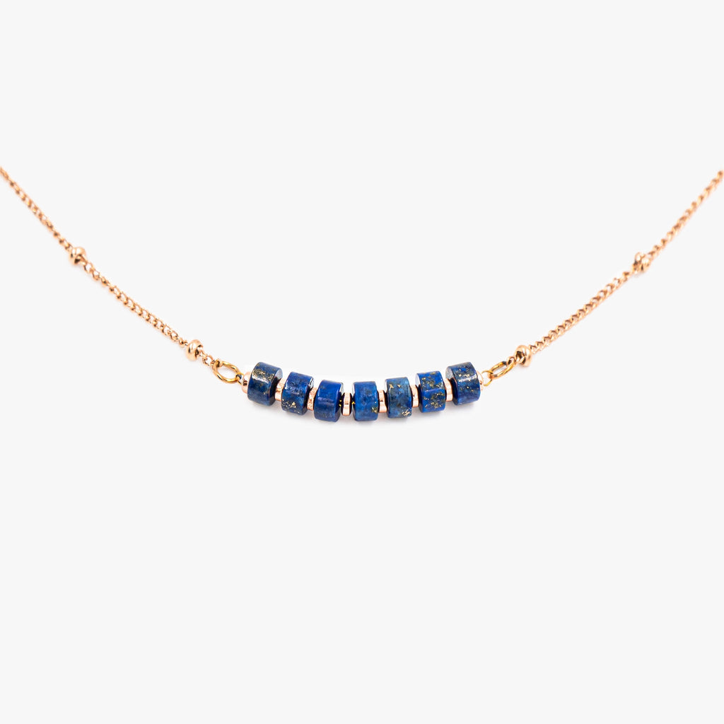 Collier PIANA en pierres Lapis-lazuli - SLOYA